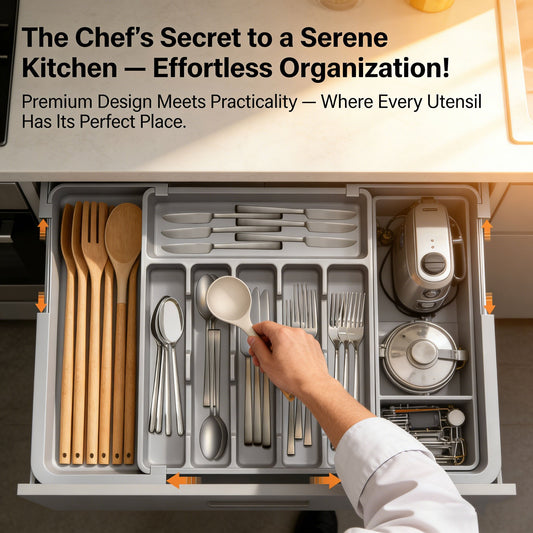 Expandable Utensil Drawer Organiser – Expandable Utensil | Drawer Org… – 🍳 Say