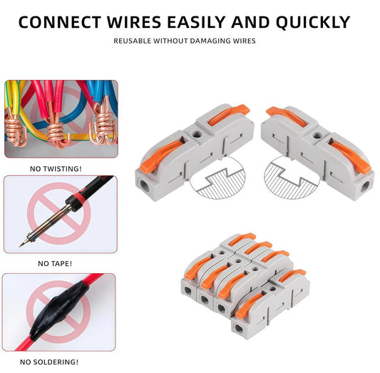Universal Quick Lever Electrical Wire Connectors (24-12 Awg) Assortme… – 📝