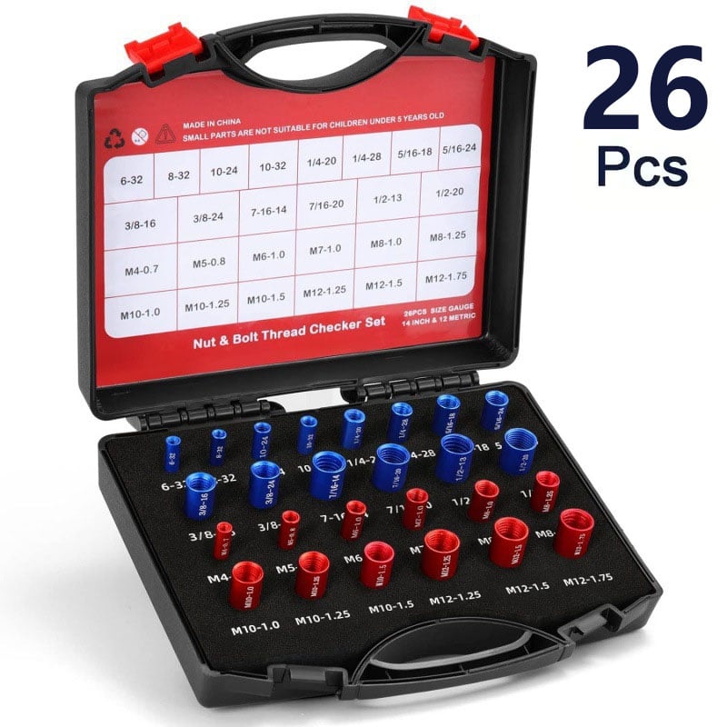 Nut & Bolt Thread Gauge Checker Set – Aluminium Alloy | Sae & Metric … – ⚠️