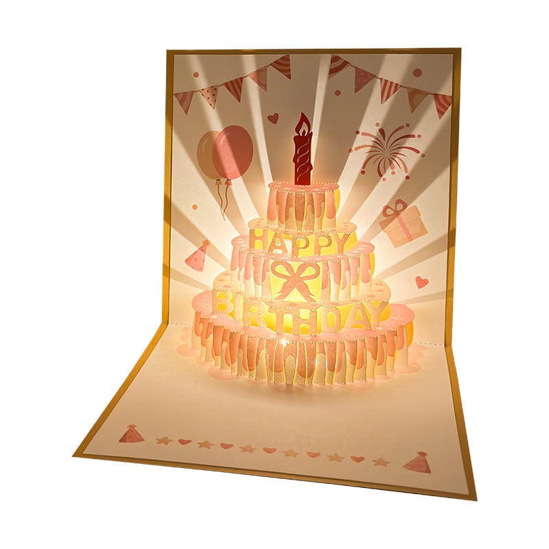 D Pop Up Birthday Card With Led Light & Music – Birthday Card | With… – 🎂 The