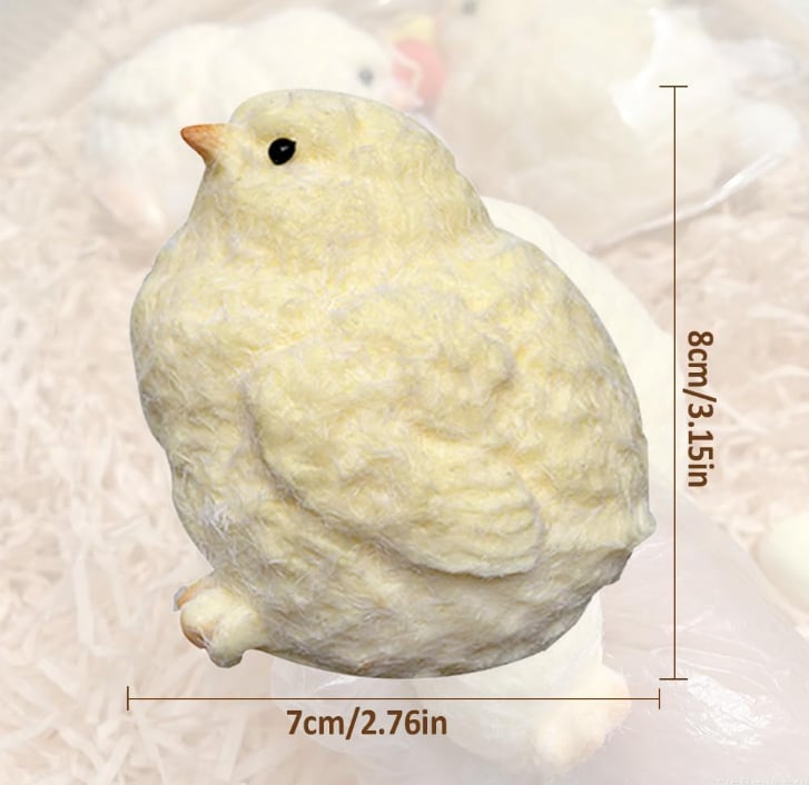 Handmade Ultra Soft Furry Chick Stress Squeeze Toy – Slow Rebound, Du… – ✨ Key