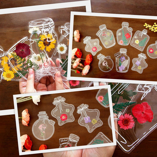 Transparent Dried Flower Bookmarks – 60-piece Diy Craft Kit | Unique … – 🎁