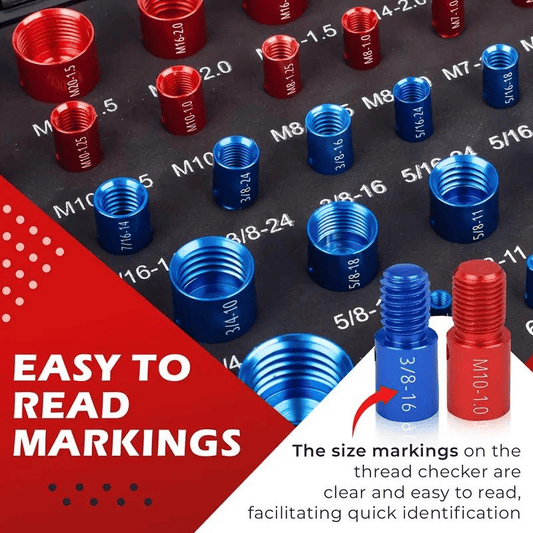 Nut & Bolt Thread Gauge Checker Set – Aluminium Alloy | Sae & Metric … – ⚠️