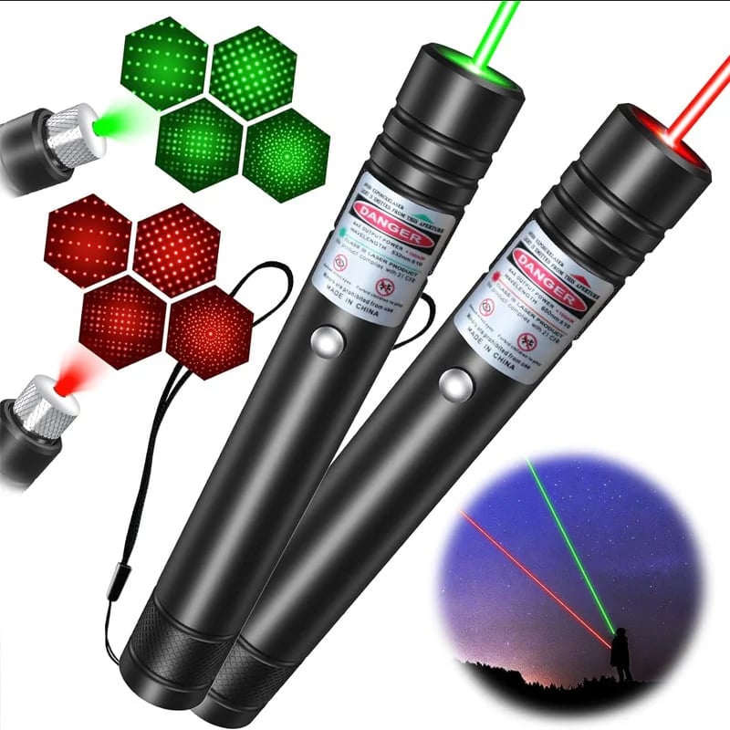 Starry Sky Laser Light Pointer – Green & Red Single-point Laser With … – 🛡️