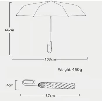 Compact Folding Umbrella – Compact Folding | Umbrella | Everyday Use – ☂️ Rain