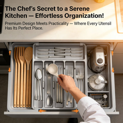 Expandable Utensil Drawer Organiser – Expandable Utensil | Drawer Org… – 🍳 Say
