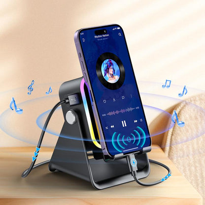In-1 Wireless Induction Bluetooth Speaker With Adjustable Phone Sta… – 🔹 🔹 🔹