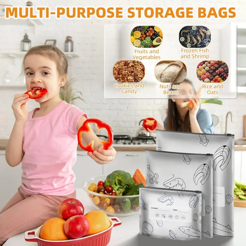Pcs )reusable Aluminum Foil Sealable Storage Bags – (30pcs )reusab… – Reusable