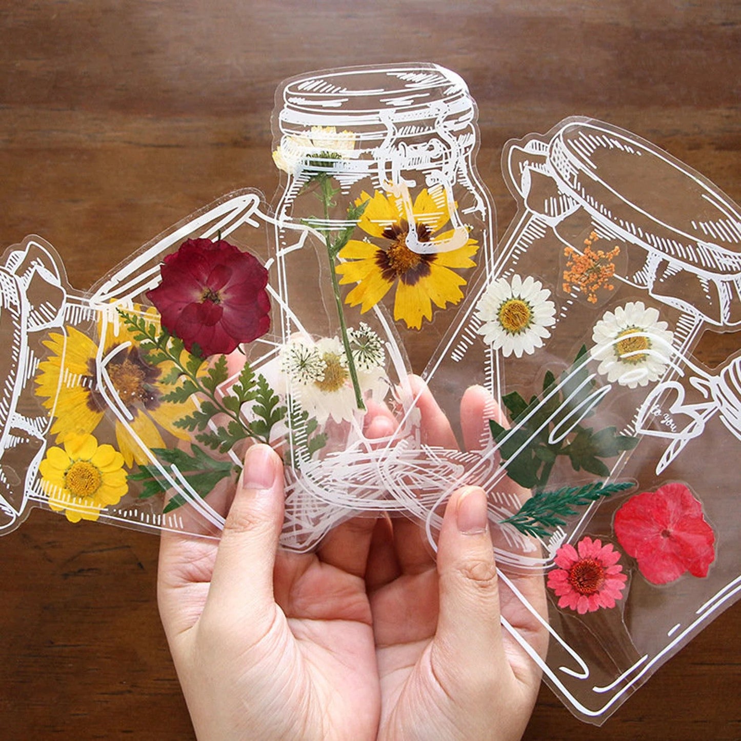 Transparent Dried Flower Bookmarks – 60-piece Diy Craft Kit | Unique … – 🎁