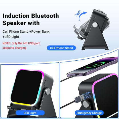 In-1 Wireless Induction Bluetooth Speaker With Adjustable Phone Sta… – 🔹 🔹 🔹