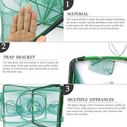 Magic Foldable Fishing Trap Net – Magic Foldable | Fishing Trap | Eve… – 🎣 The