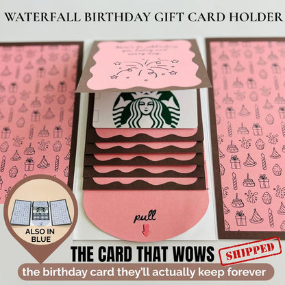 Handmade Waterfall Birthday Gift Card Booklet – Handmade Waterfall | … – Don't