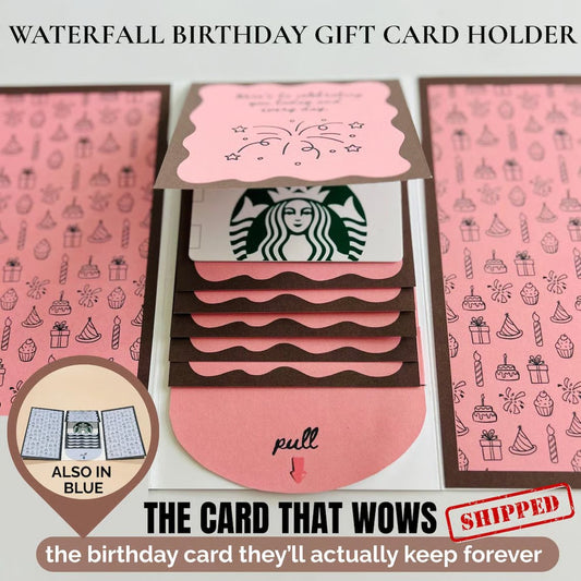 Handmade Waterfall Birthday Gift Card Booklet – Handmade Waterfall | … – Don't