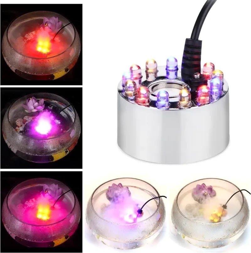 Ultrasonic Mist Maker Fogger – Auto Shut-off, Led Colorful Lights | I… – ✨