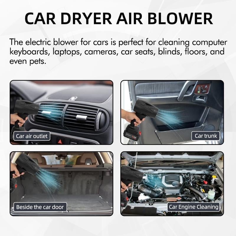 Cordless Turbo Jet Blower 2.0 – 230mph Turbine Air Duster | Leaves, C… – ✅