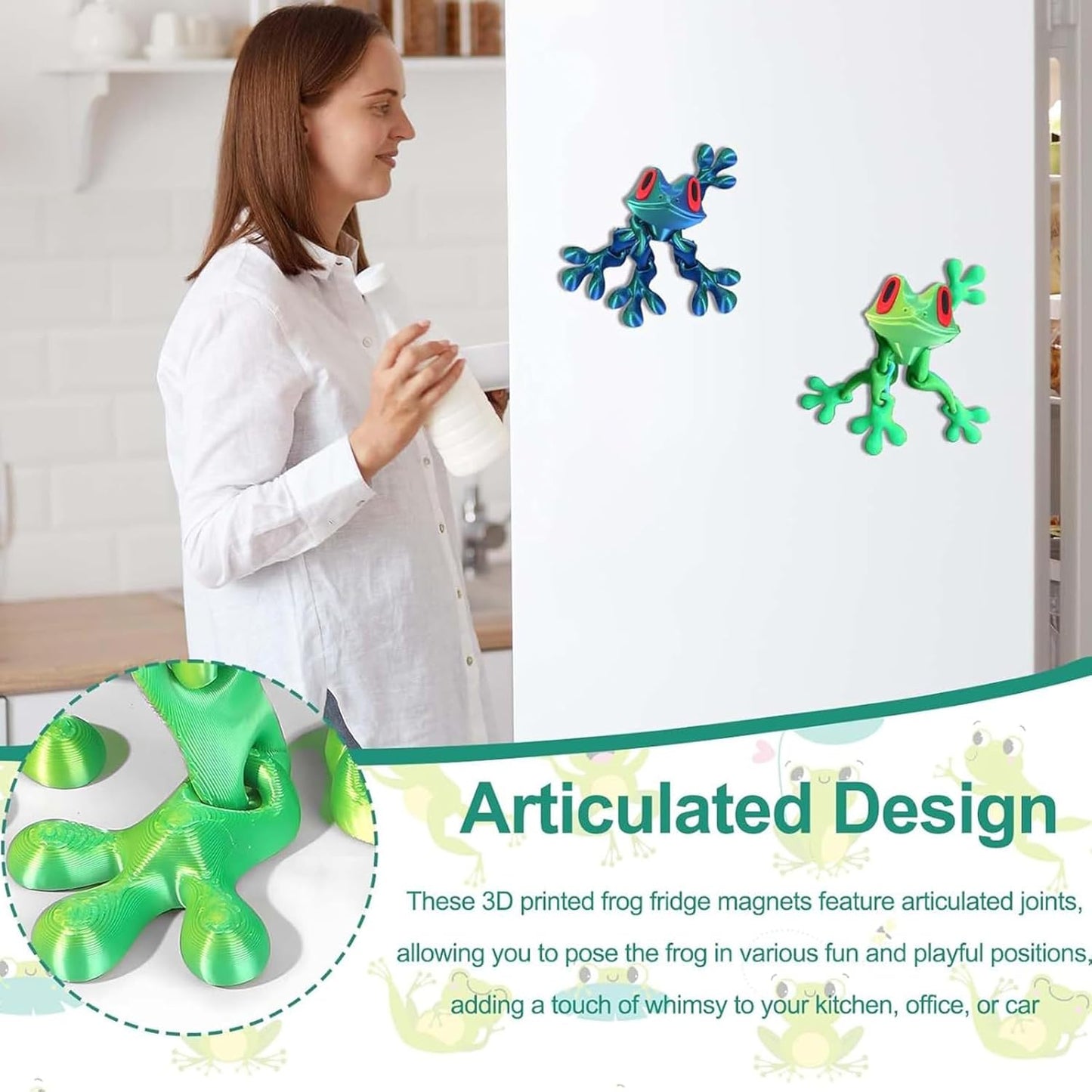 Movable Magnetic Frog Refrigerator Magnet – Movable Magnetic | Frog R… –