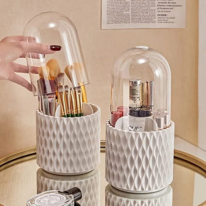 Spinning Makeup Brush Holder – Multi-compartment, Transparent, E… – 🔥 Hurry And