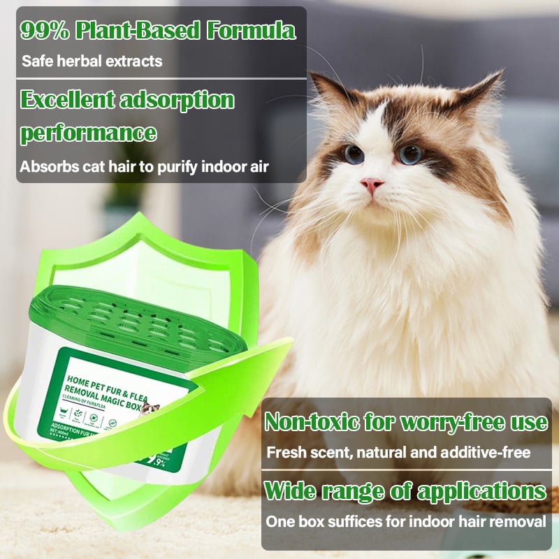 Pet Fur & Odor Removal Magic Box – Electrostatic Adsorption, Plant-ba… – ✨ No