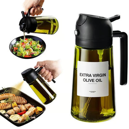 Hot Sale💕2 In 1 Glass Oil Sprayer & Dispenser – Sale💕2 Glass | Spra… – In