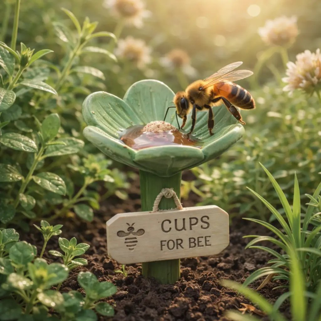 Flower-shaped Bee Watering Station – Flower-shaped Watering | Station… – Don't