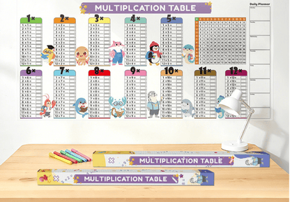 Dry Erase Colour Multiplication Table For Kids – Erase Colour | Multi… – ✨ Make