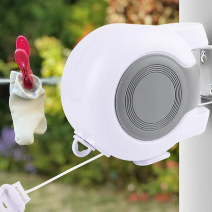 Invisible Retractable Clothesline – Dual Line, 26m, 22lbs Load | 3-Min Install, Indoor & Outdoor