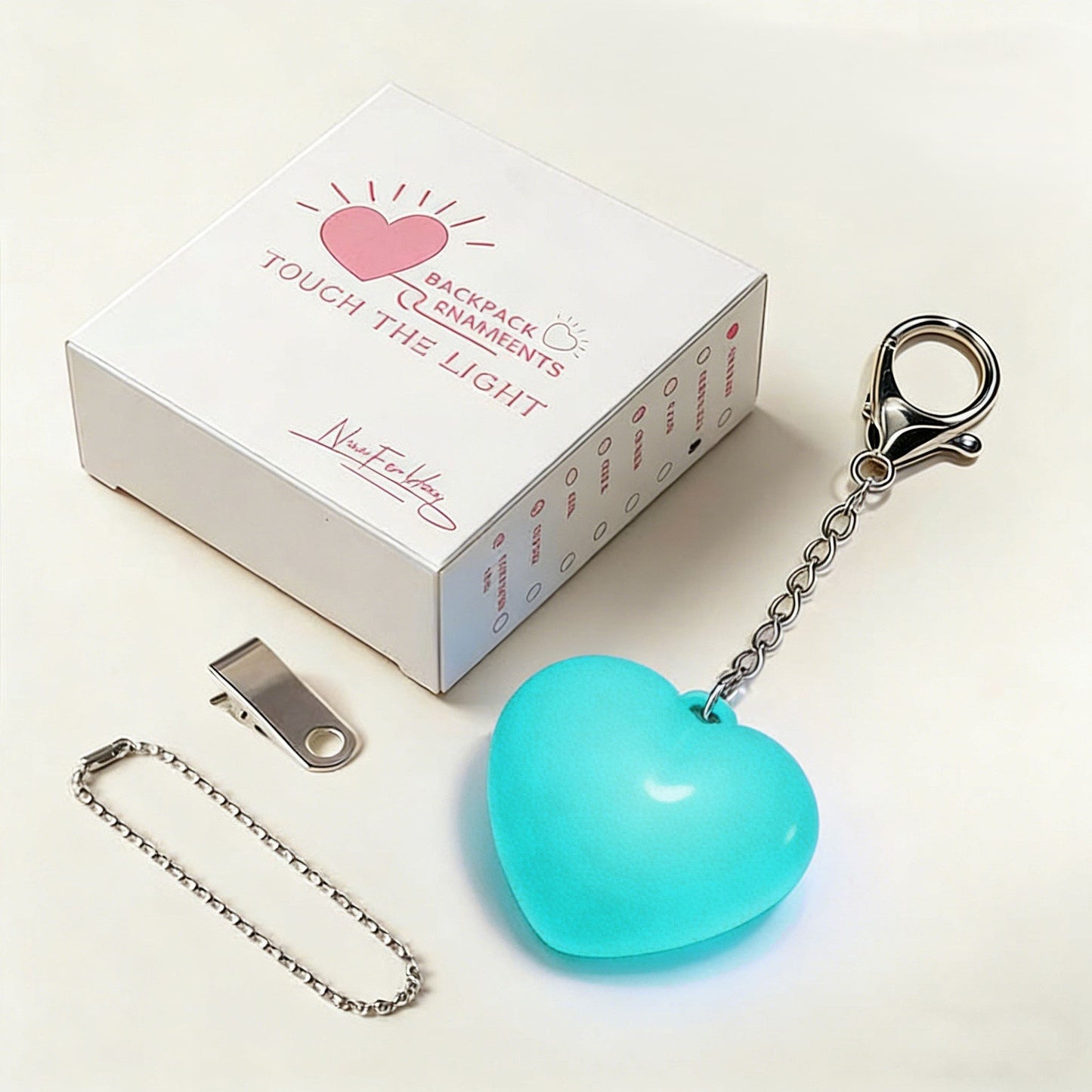 Touch Sensing Bag Light – Heart & Circle Design | Usb Rechargeable | … – ✅