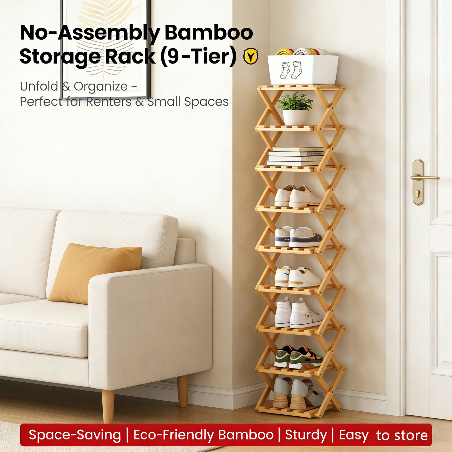 The 9-tier No-assembly Bamboo Rack ! – 9-tier No-assembly | Bamboo Ra… – Don't