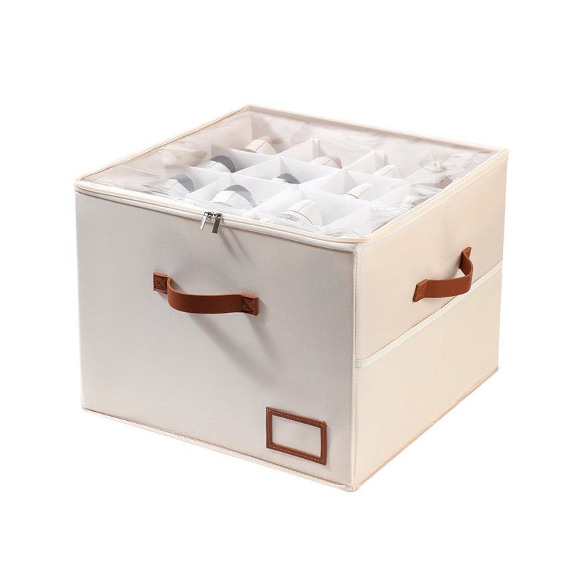 Foldable Fabric Shoe Storage Organiser – Holds 16 Pairs, Clear Lid & … – 👟