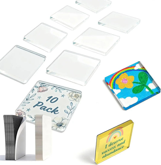 X 2" Clear Acrylic Diy Fridge Magnet Set With Adhesive Backing – C… – Don't