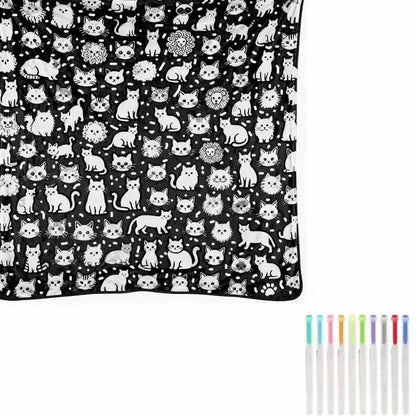 Diy Color Your Own Throw Blanket – 50”x60” Soft Plush Fleece | 24 Pai… – 🎨 Get