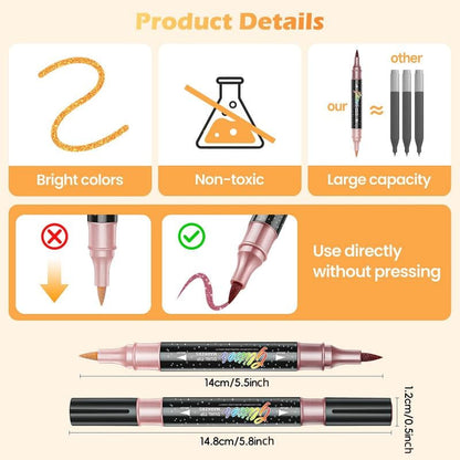Glitter Effect Brush Markers – Glitter Effect | Brush Markers | Every… – ✨