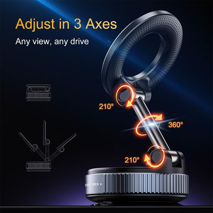 Newest 360° Adjustable Vacuum Magnetic Suction Cup Phone Holder … – Desription：