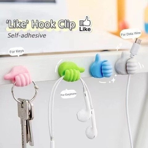 Thumbs Up Self-adhesive Wall Hook – Nano Tape, No Damage | Cable, Tow… – 🎁 It’s