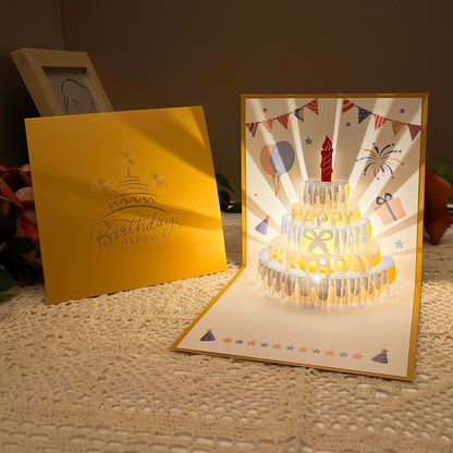 D Pop Up Birthday Card With Led Light & Music – Birthday Card | With… – 🎂 The