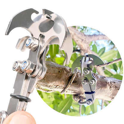 Multifunctional Stainless Steel Carabiner Hook – 2-in-1 Gravity Grapp… – ✨