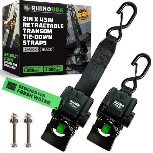 Retractable Boat Trailer Tie Down Straps 2PK | Buy X Get X FREE