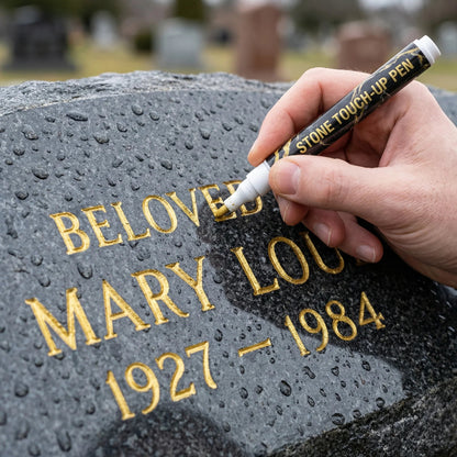 Golden Tombstone Marker Pen For Restoring Faded Grave Inscriptions – … – This