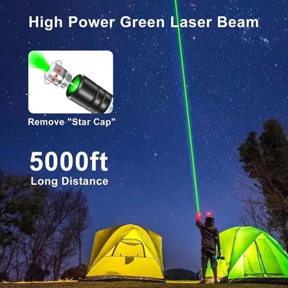 Starry Sky Laser Light Pointer – Green & Red Single-point Laser With … – 🛡️
