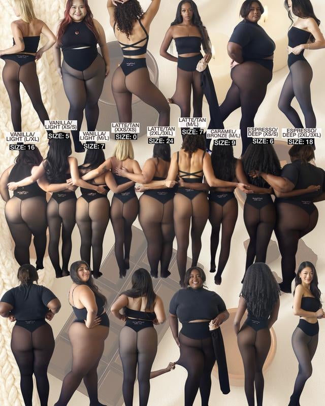Magic Fleece Lined Leggings – Tummy Control, Skin-tone Sheer, 200g Wa… – ✨ The