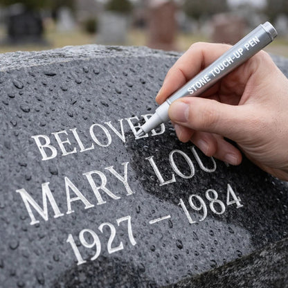Golden Tombstone Marker Pen For Restoring Faded Grave Inscriptions – … – This