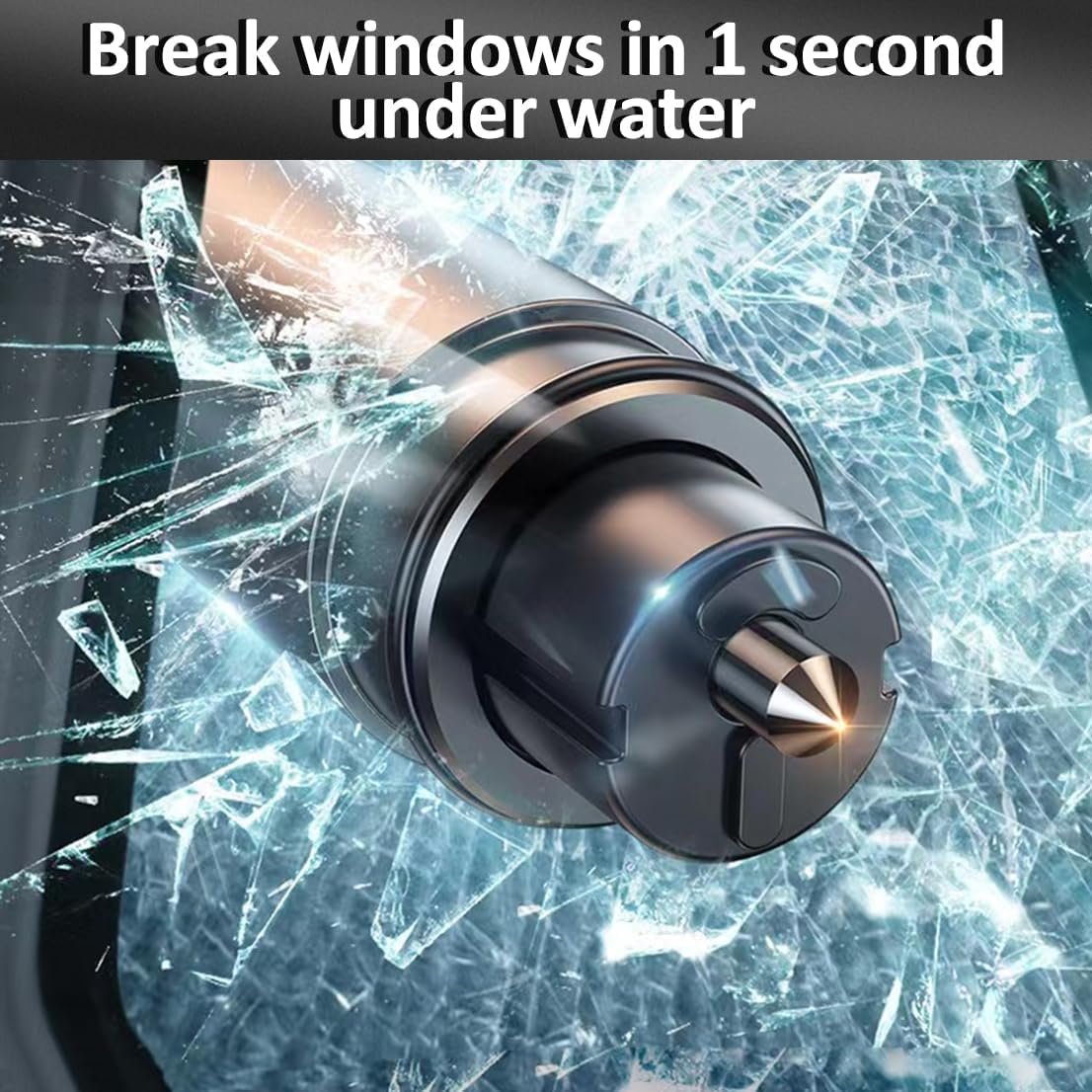 Emergency Car Escape Tool – Tungsten Steel Window Breaker & Seat Belt… – 🚨 Be