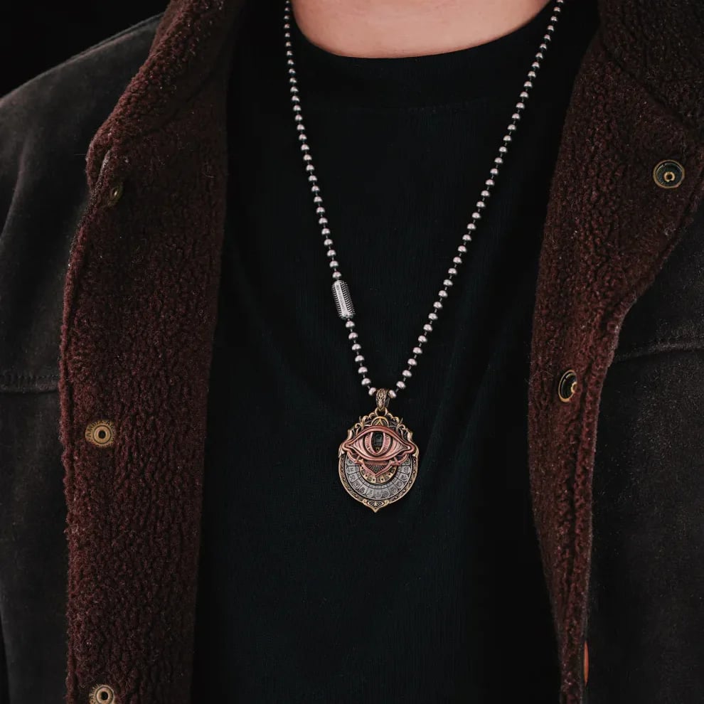 Tarot Vision Spinner Pendant – All-seeing Eye, 22 Major Arcana & Dual… – ☤️