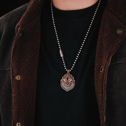 Tarot Vision Spinner Pendant – All-seeing Eye, 22 Major Arcana & Dual… – ☤️