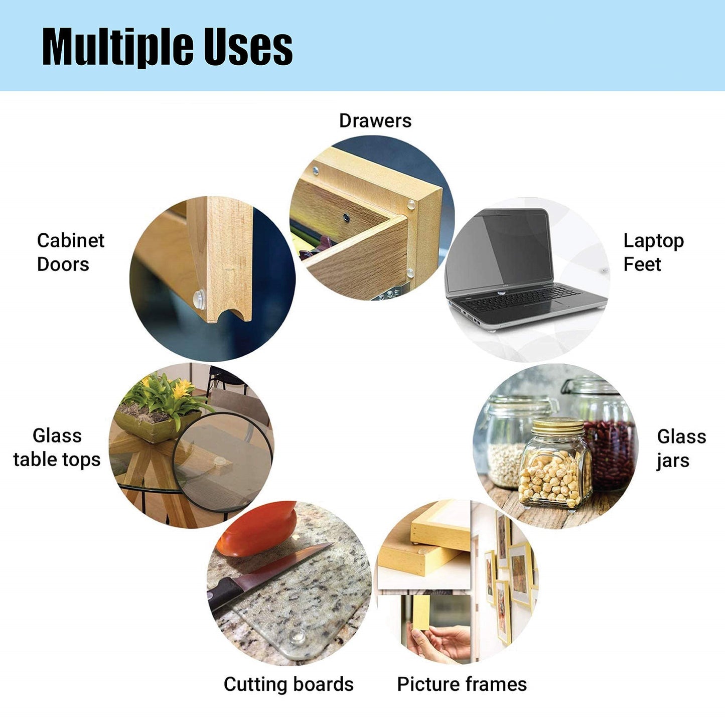 Cabinet Door Bumpers – Cabinet Door | Bumpers | Everyday Use – Shock Absorption: