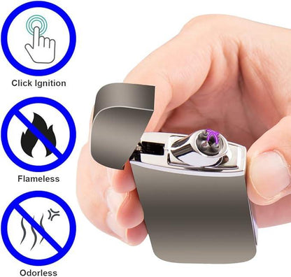 Electric Lighter, Dual Arc, Windproof, Led Battery Indicator, Automat… –