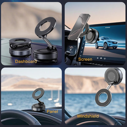 Newest 360° Adjustable Vacuum Magnetic Suction Cup Phone Holder … – Desription：