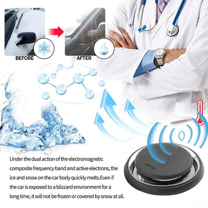 Solar Car De-Icing Device – Electromagnetic Auto Snow & Ice Remover | No Scraping