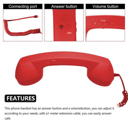 Retro Selection Bluetooth Phone Handset With Type-c Interface – Retro… –