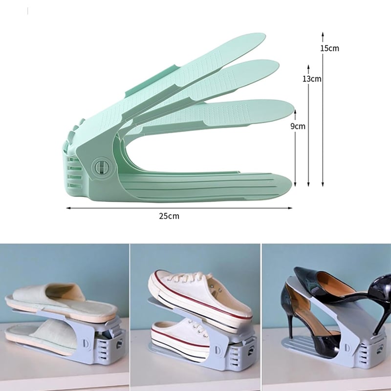 Double Layer Shoe Rack Organizer – Space-saving, Anti-slip, Adjustabl… – Whether